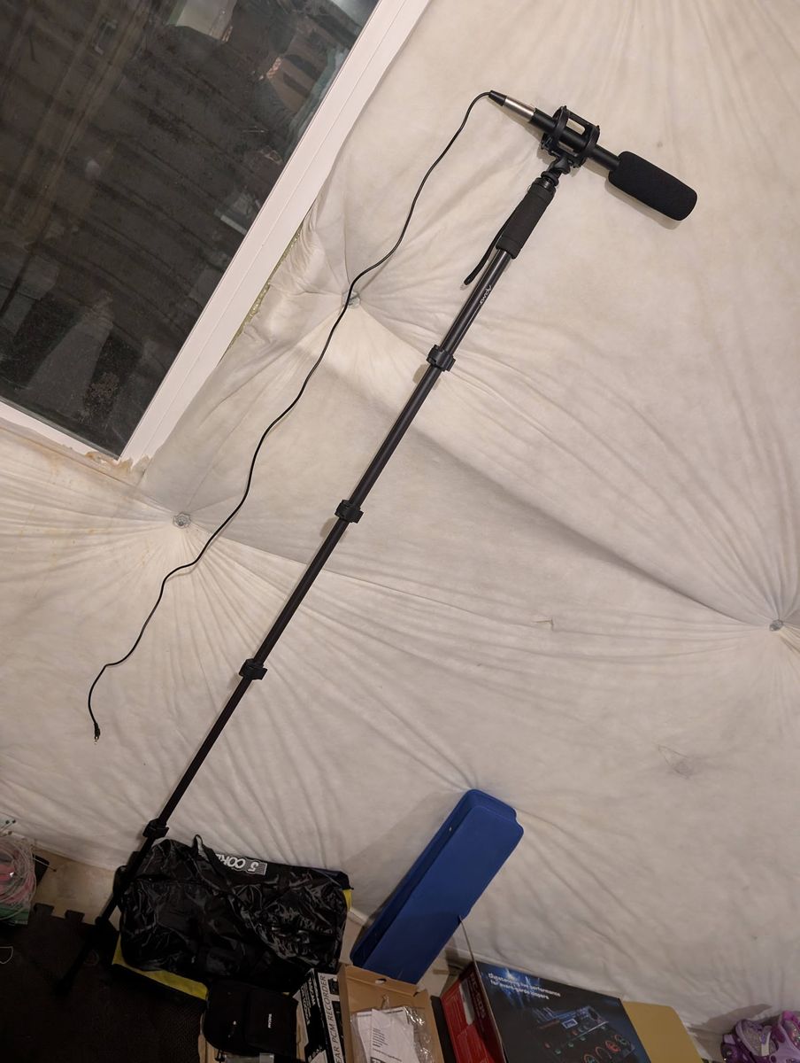 Vidpro XM-55 Professional Shotgun Condenser Boom or Camera Microphone w/ case and mini boom pole