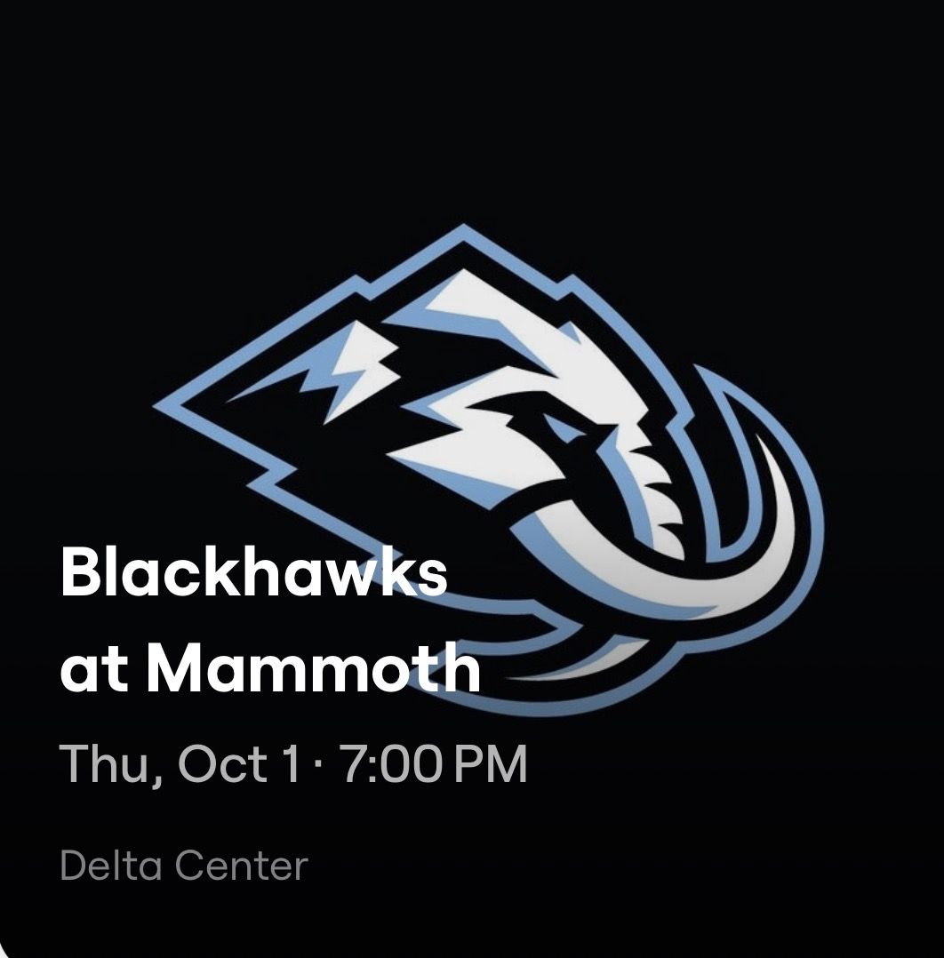 Utah Mammoth vs Chicago Blackhawks