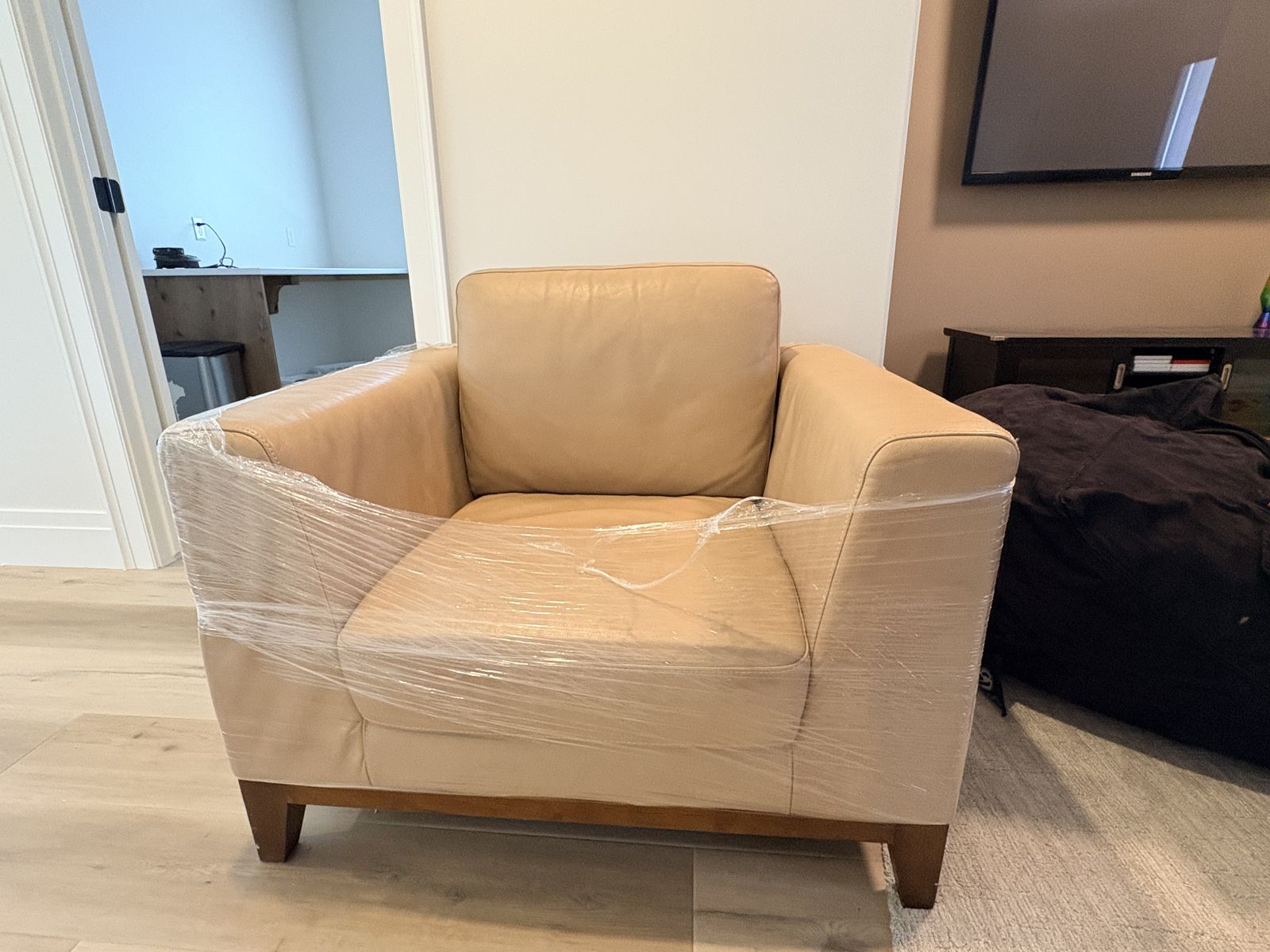 Modern Leather Armchair