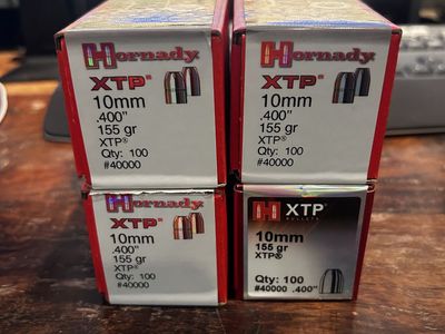 Hornady 10mm XTP 155 GRAIN