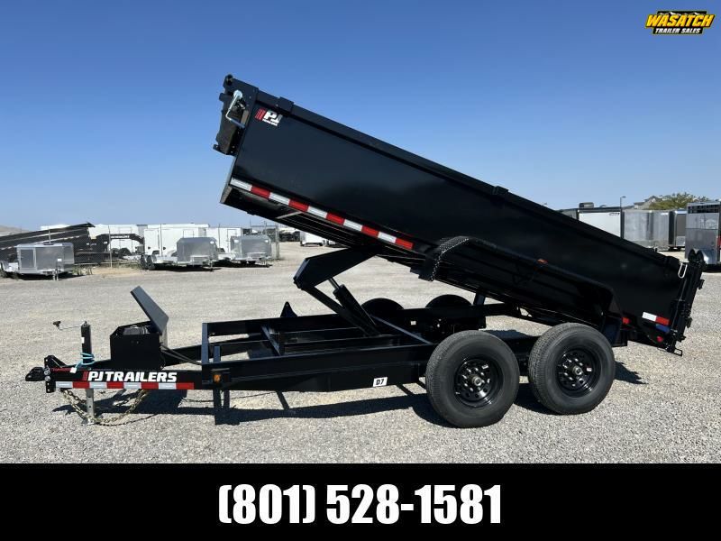 2026 PJ Trailers 7x14 14k Channel (D7) Scissor Lift Dump Trailer