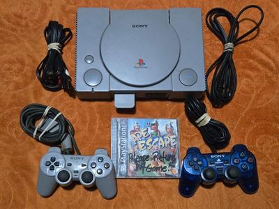 Playstation One Ps1 with 2 controllers and Ape Escape! trades considered!