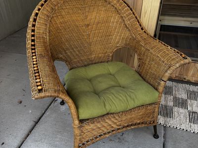 Wicker armchair
