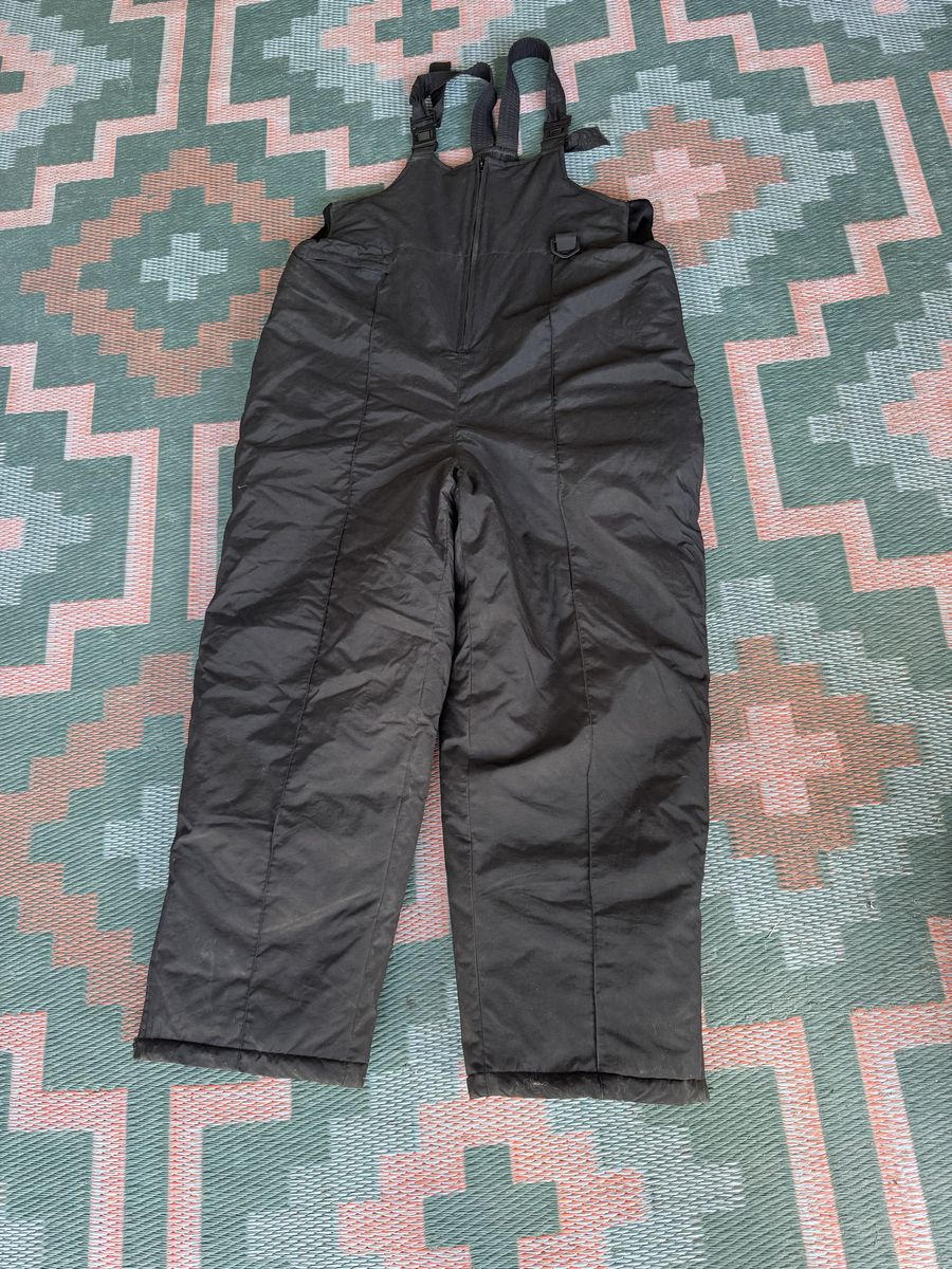 Athletech Black Insulated Snow Bib Overalls Men's Extra Large