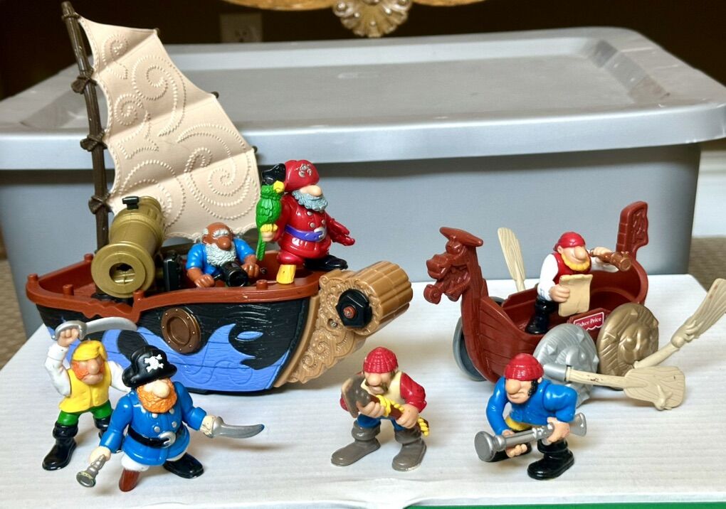 Vintage Fisher Price Pirate Adventure Set