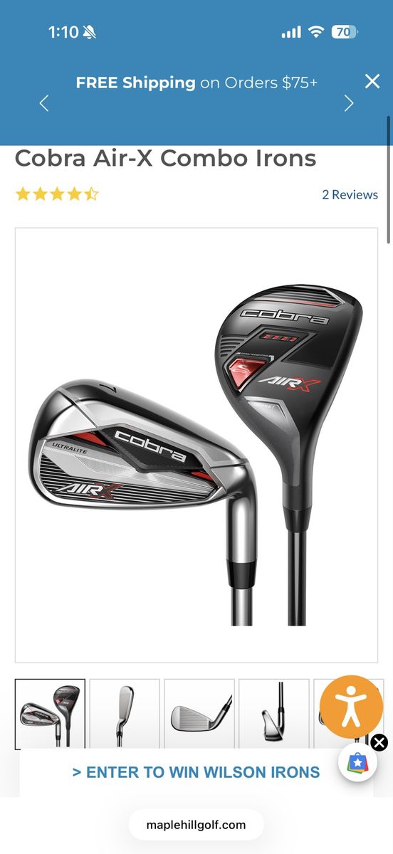 Cobra Air-X Ultralite 45 IronxHybrid Set