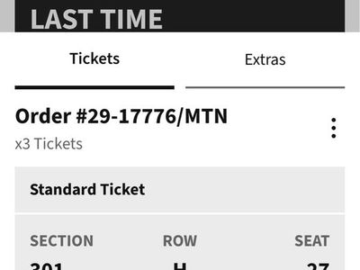 Rod Stewart tickets with Premier parking