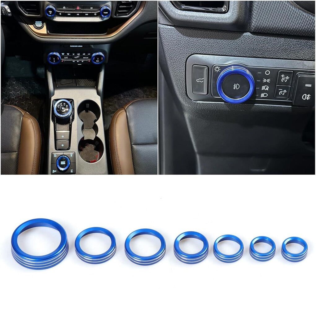 AC Headlight Knob Trim, Bronco '21-'25 Black