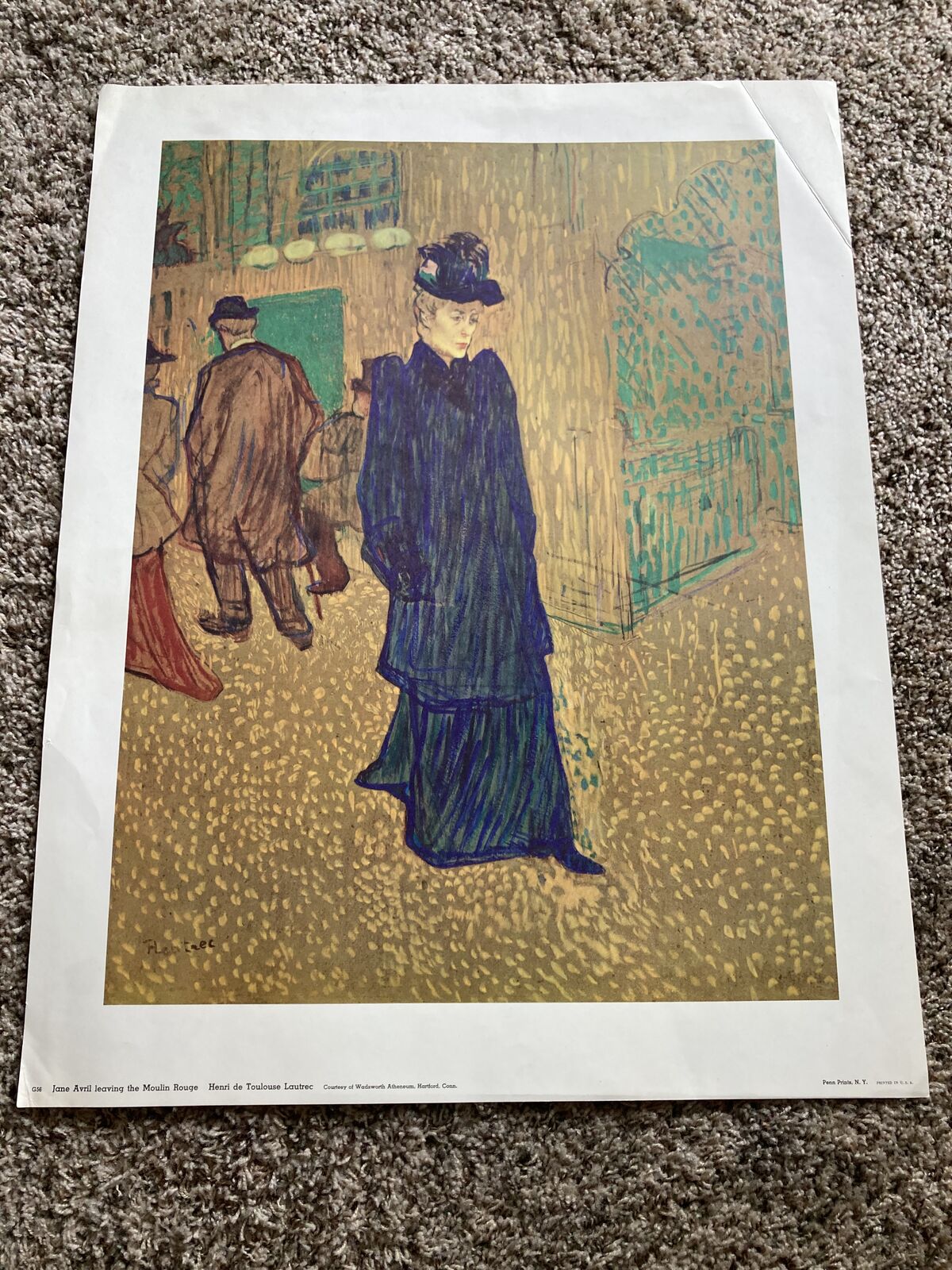 "Jane Avril Leaving the Moulin Rouge" Henri de Toulouse