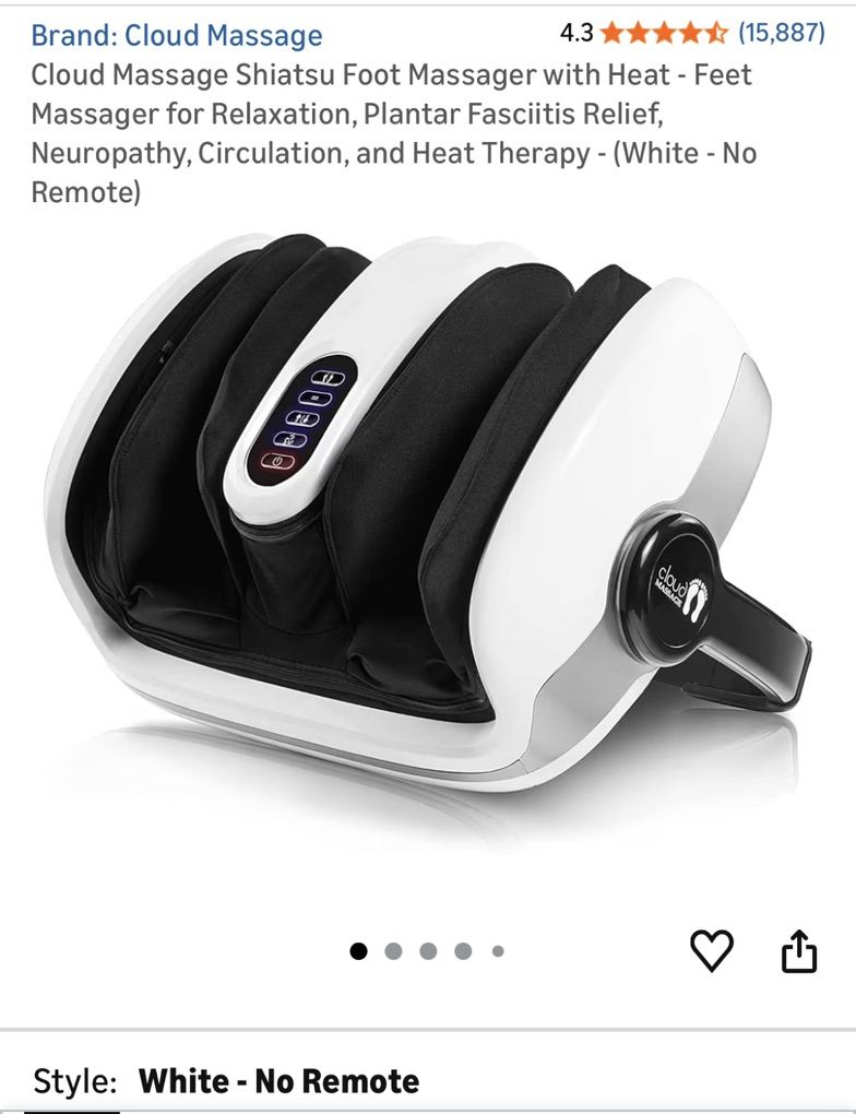 Cloud Massage Shiatsu Foot Massager With Heat