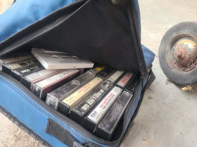 box of cassette tapes