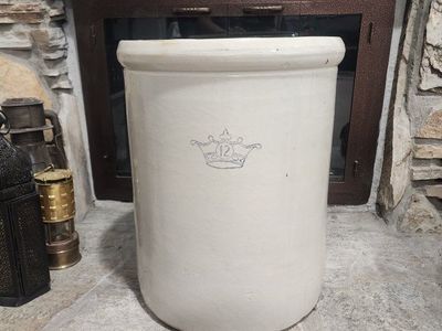 Vintage 12 gallon Stoneware Crock