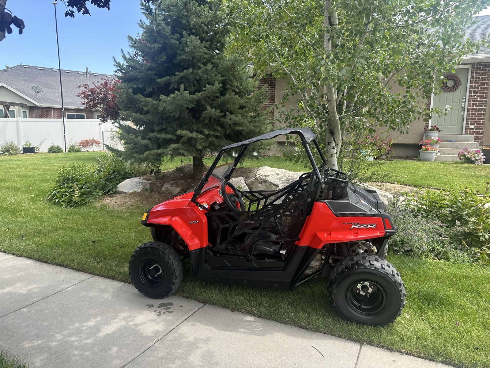 Used Polaris RZR 170 Side-by-Side UTV - Red, Excellent Condition, Fun for All Ages