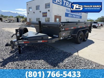 6x12 Dura-Haul DRM Telescopic Dump Trailer - 16.1K GVWR - Spreader Gate