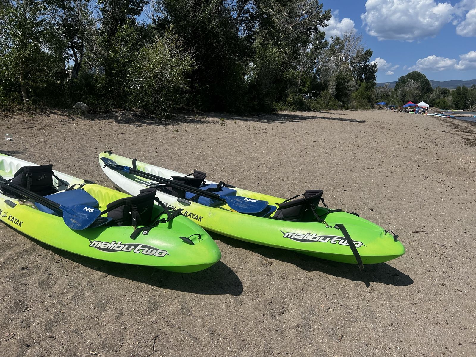 Ocean Kayak Malibu Two 12ft Tandem Kayaks w/ Paddles & Seats - Highly Stable (Pair Available)