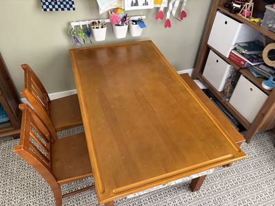 Versatile Solid Wood Kids’ Activity Table Set