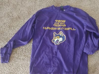 Pinehurst Huskies Blitzball Team Purple Long Sleeve T-Shirt