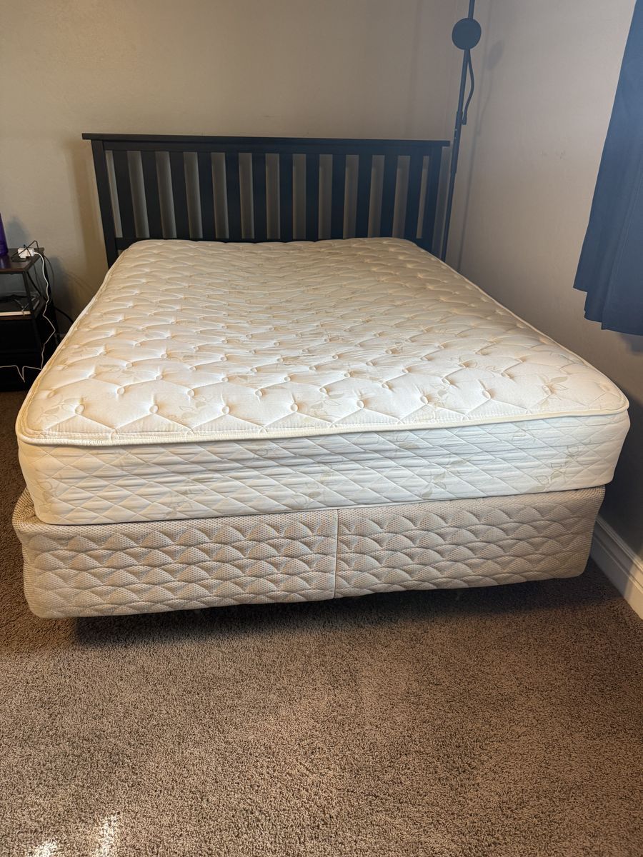 Full Size Bed (mattress, box spring, frame, headboard)