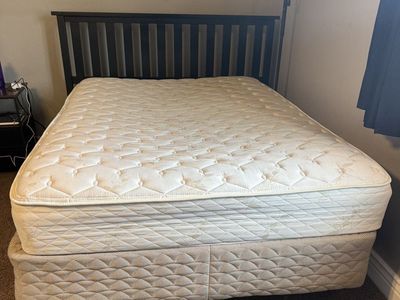 Full Size Bed (mattress, box spring, frame, headboard)