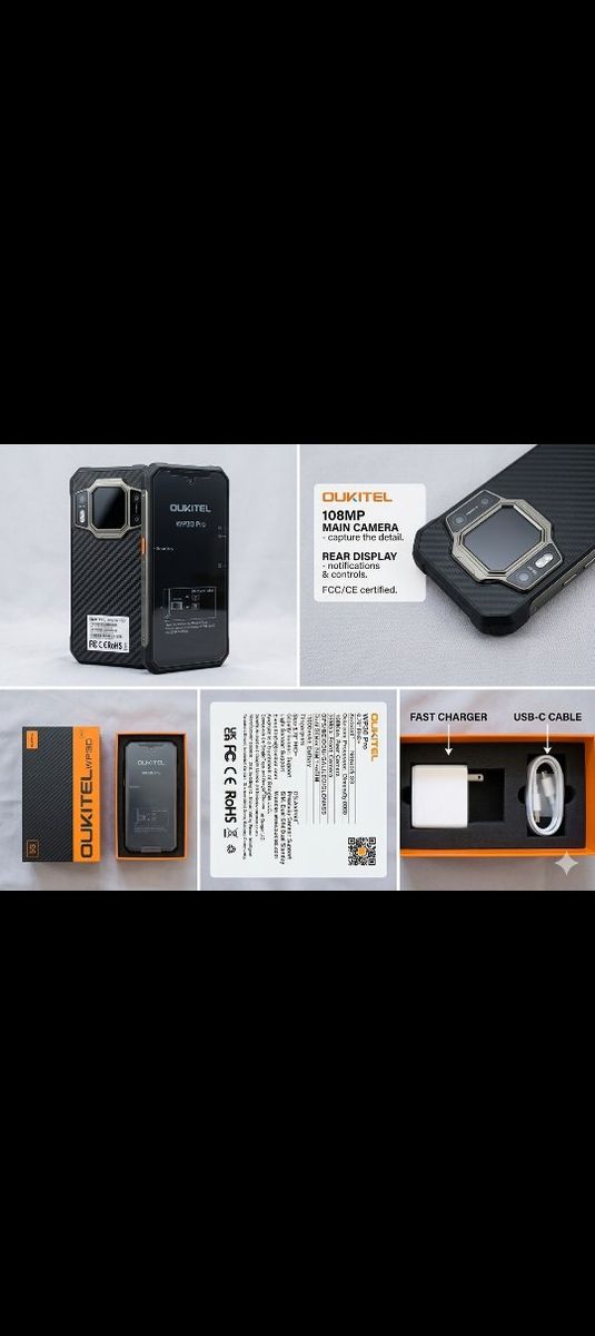 Waterproof durable dual screen android phone