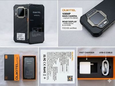 Waterproof durable dual screen android phone