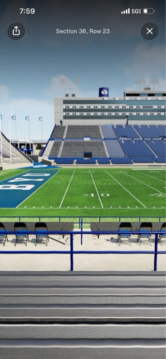 Byu vs Utah tech east sideline 