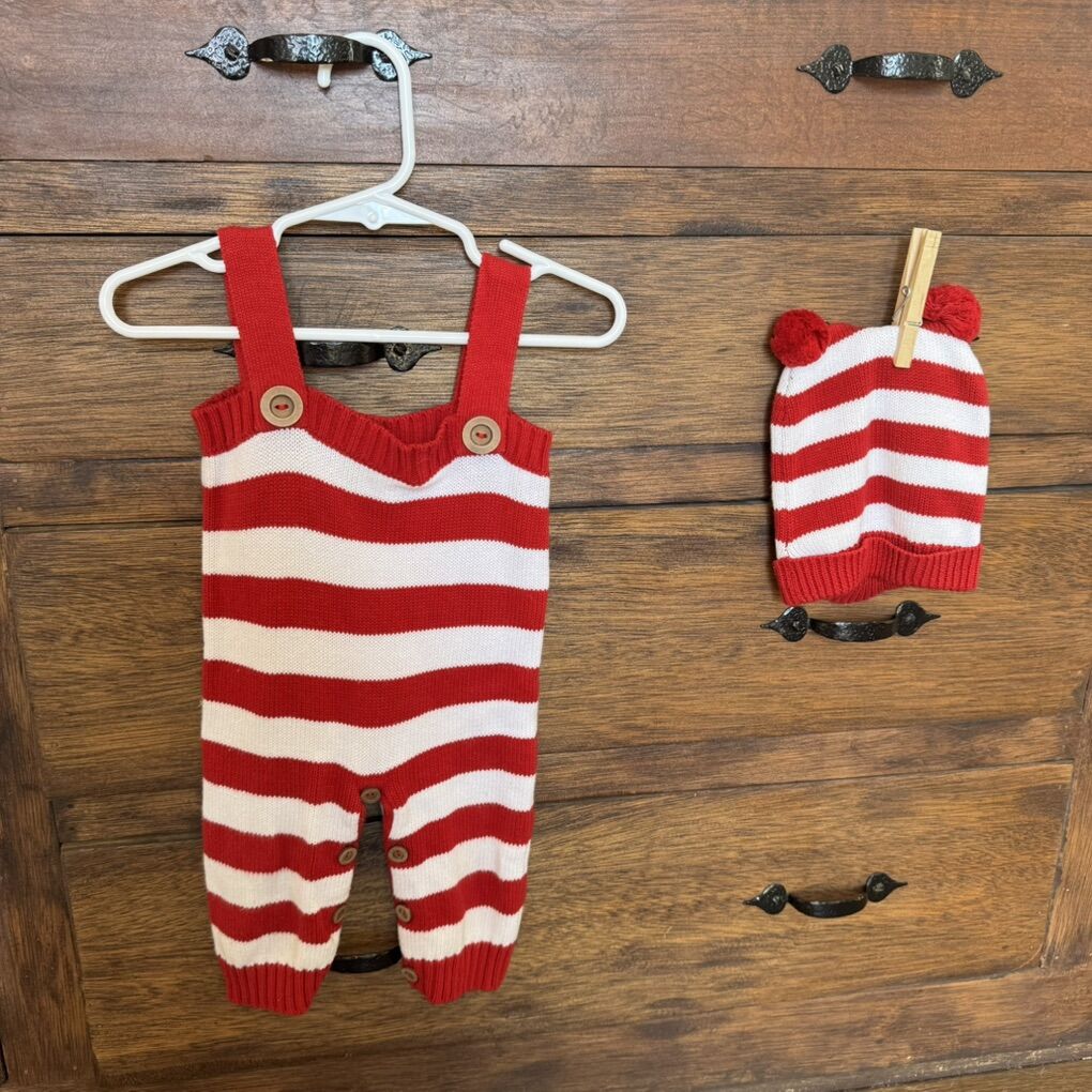 Cute-Ture Baby 6 12 Mo Romper Sweater Christmas
