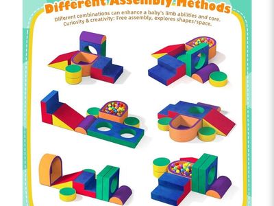 6PC Toddler Climbing Toys Indoor, Foam Climbing Blocks for Toddlers
Crystal Velvet Foam Climbing Blocks for Toddlers 1-3, Soft