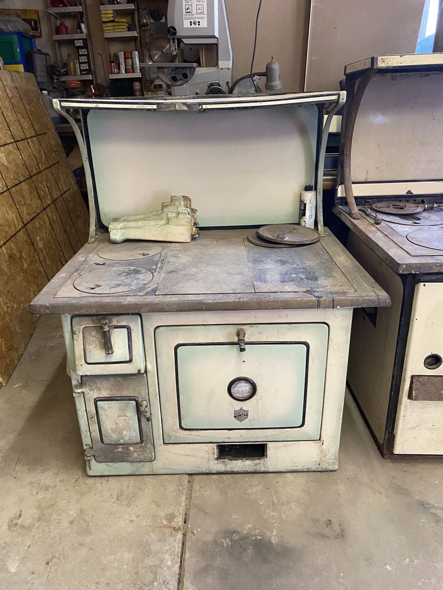 Antique wood cook stove