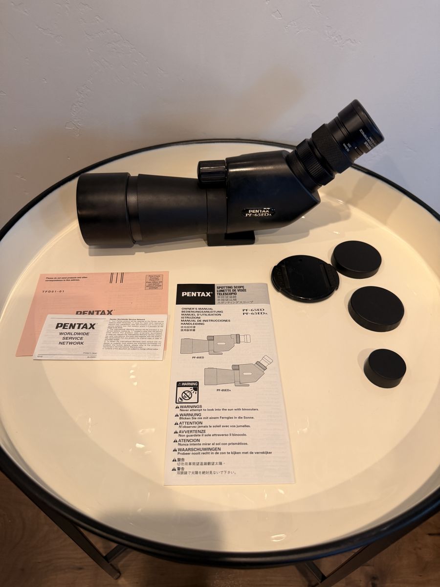 Pentax PF-65EDA with Pentax XF SMC 6.5-19.5mm Zoom Eyepiece Spotting Scope