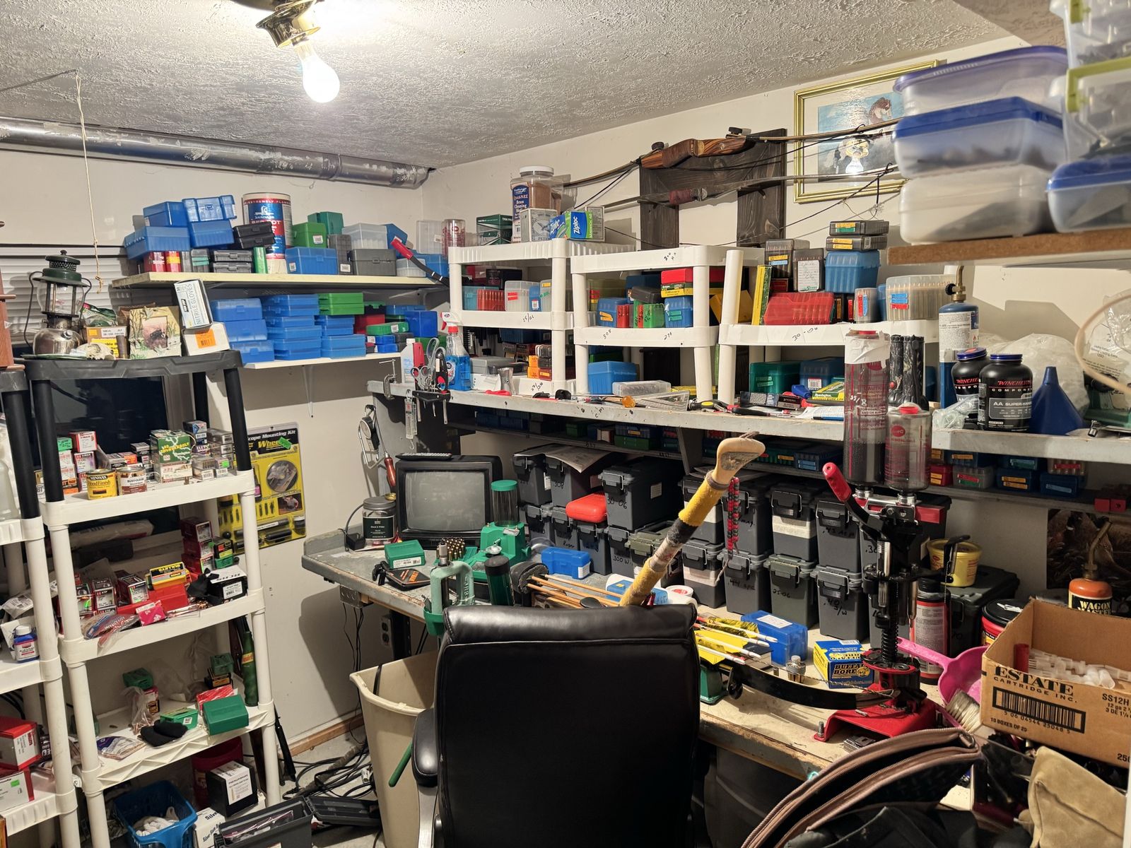 Room Full Of Reloading Supplies