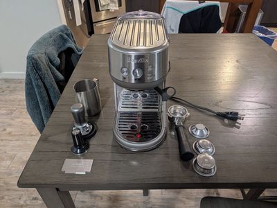 Breville Bambino Espresso Machine w/ Original Accessories and Self-Leveling Tamper
