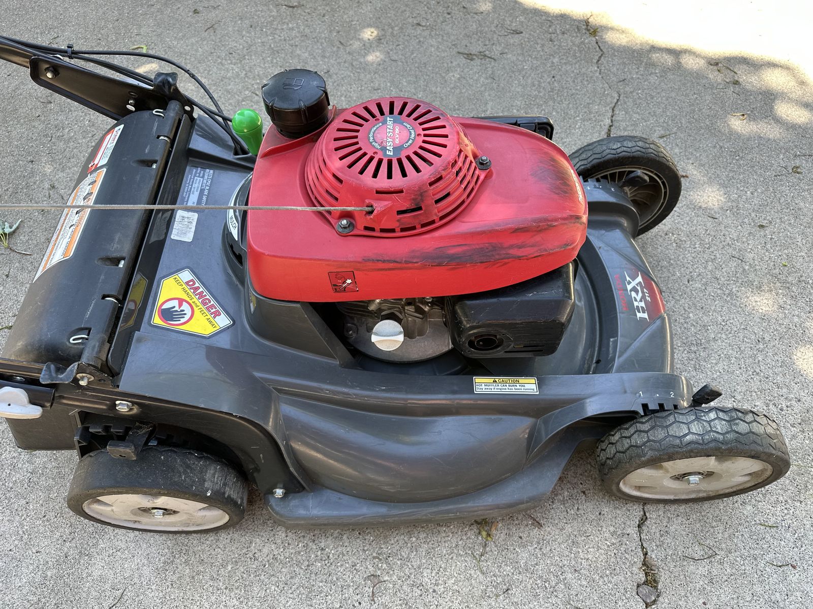 Honda HRX 217HXA 21 inch Self-Propelled Mower – Well maintained, clean, and in great running condition
