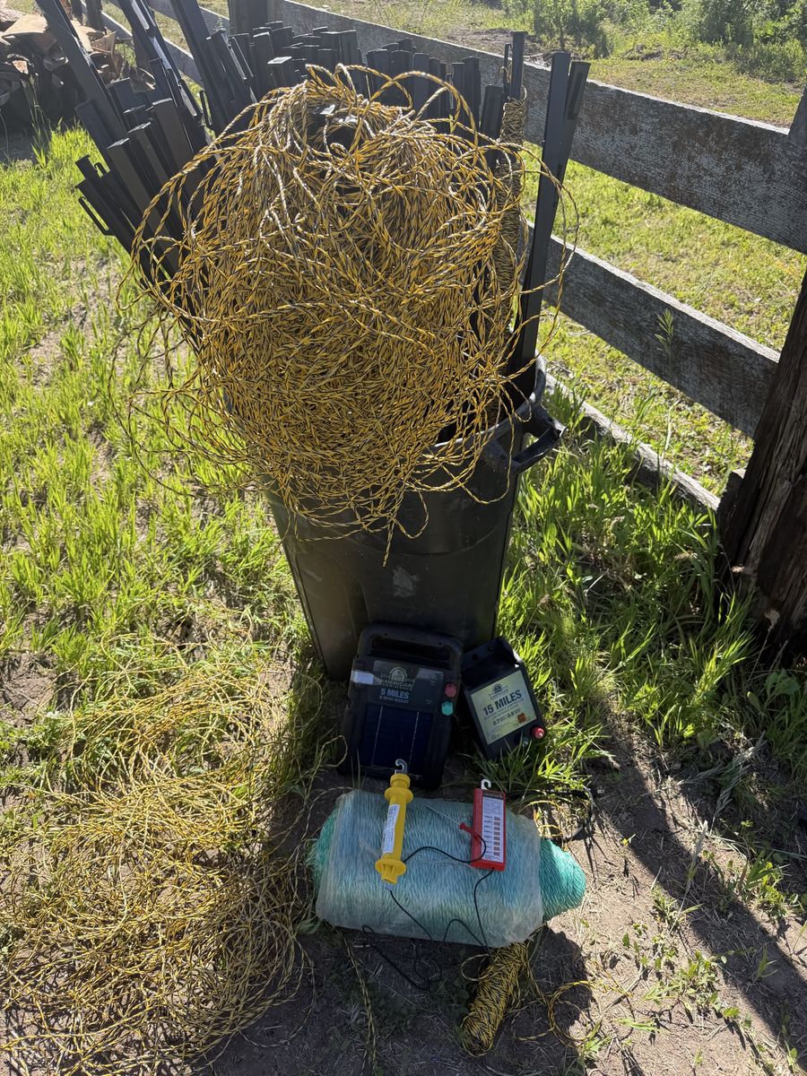 Everything needed for Electric Fence W/ Controllers 50% off