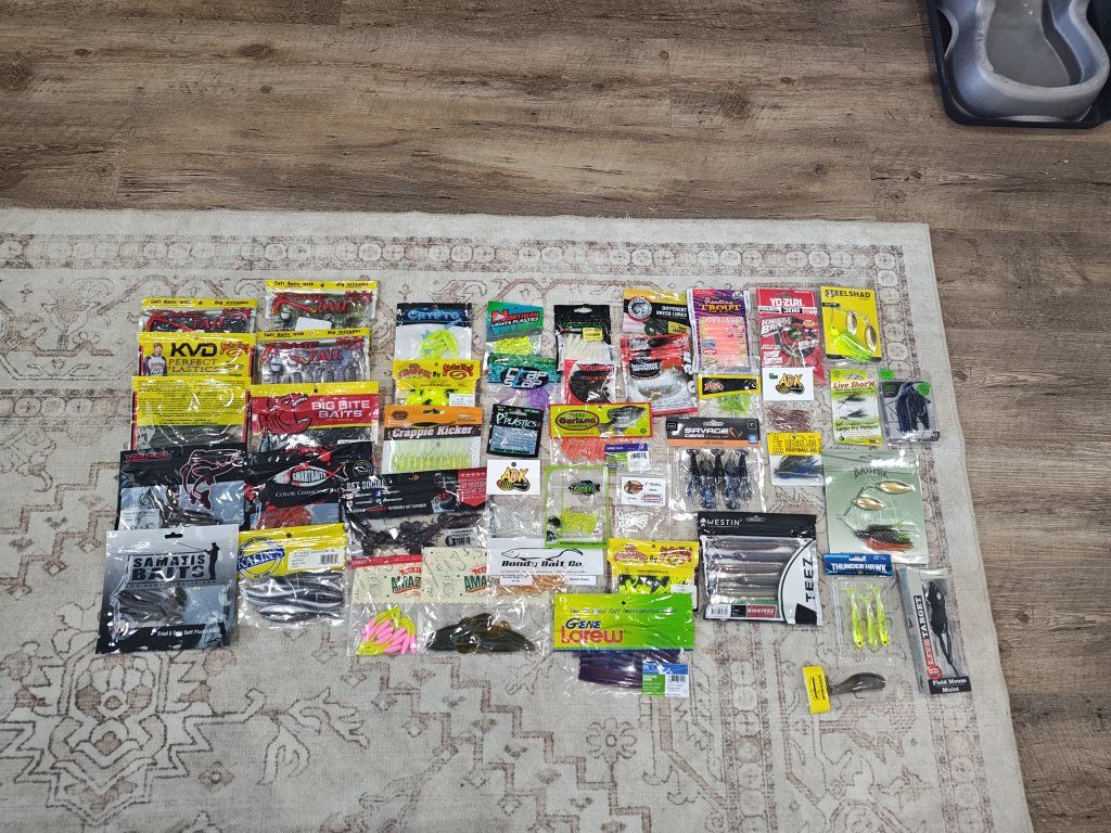 Huge Lot, Soft Plastics and Lures, Premium Brands!