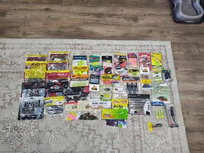 Huge Lot, Soft Plastics and Lures, Premium Brands!