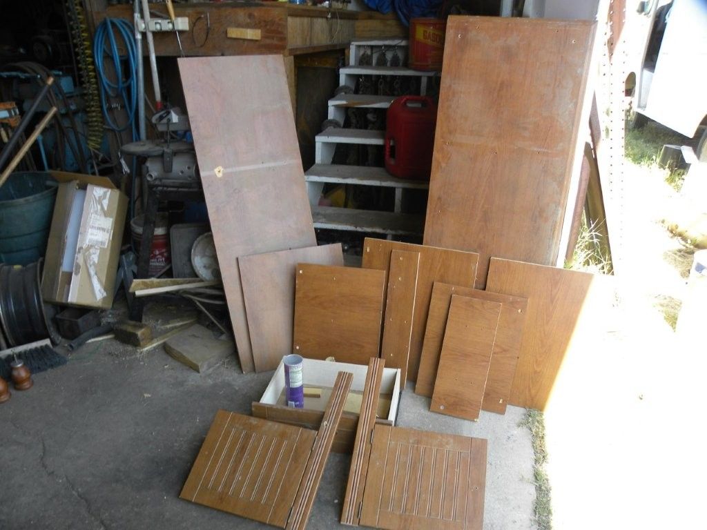 Natural wood finish particle board