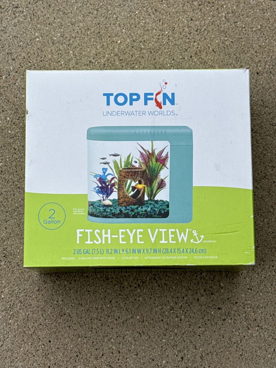 Top Fin Fish-Eye View 2-Gallon Aquarium
