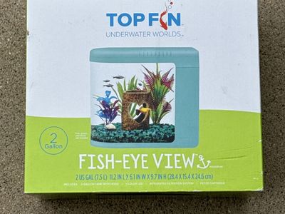 Top Fin Fish-Eye View 2-Gallon Aquarium