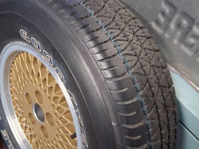 New Goodyear Eagle GT+4 Tire Size - P225/70R15 with Gold Spoke Rim -Used