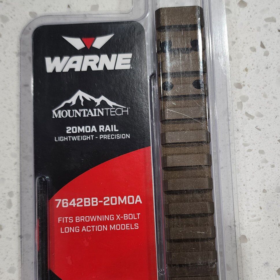 Browning X bolt long action Warne 20 MOA Rail