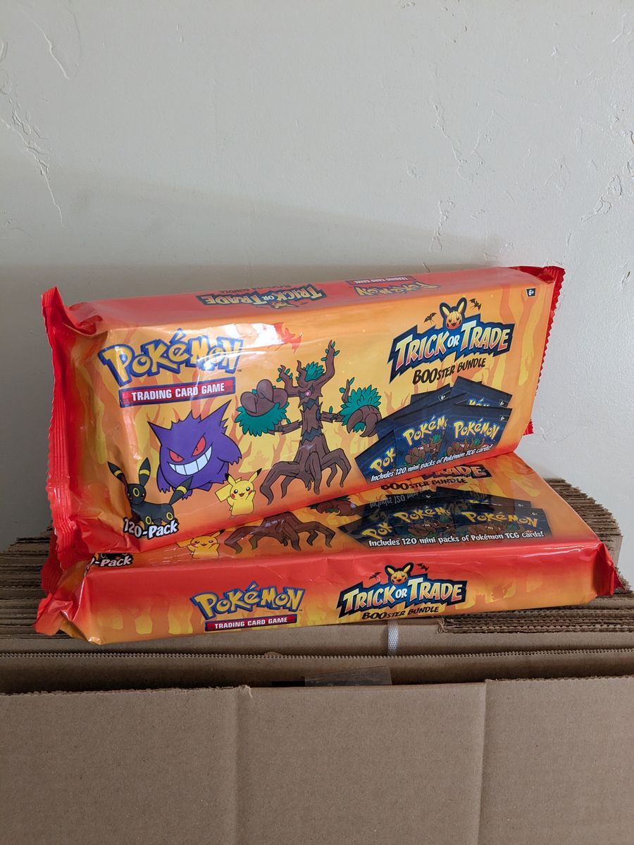 Pokemon Trick or Trade BOOster Bundle 2024 ( 120 ct ) Costco Exclusive : Gengar Pikachu Umbreon