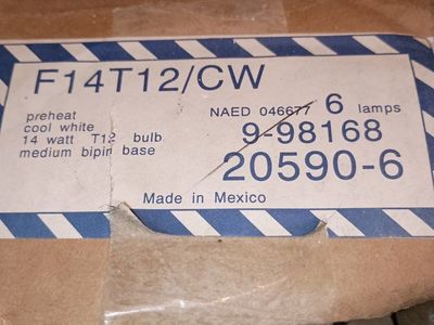 F14T12/CW T12 14 Watt Cool White Medium Bipin Base Fluorescent Light Bulbs (6-pack)
