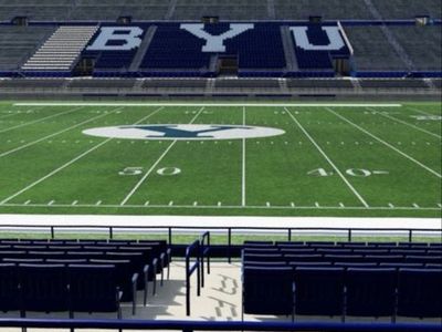 BYU Utah Tech Football Tickets - Lower West Chairs 50 yardline