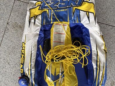 AIRHEAD EZ SKI Trainer Water Ski Inflatable Towable Training System with Rope for Kids