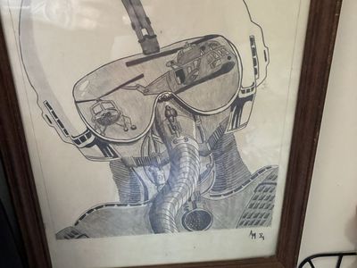 Art work of a pilot