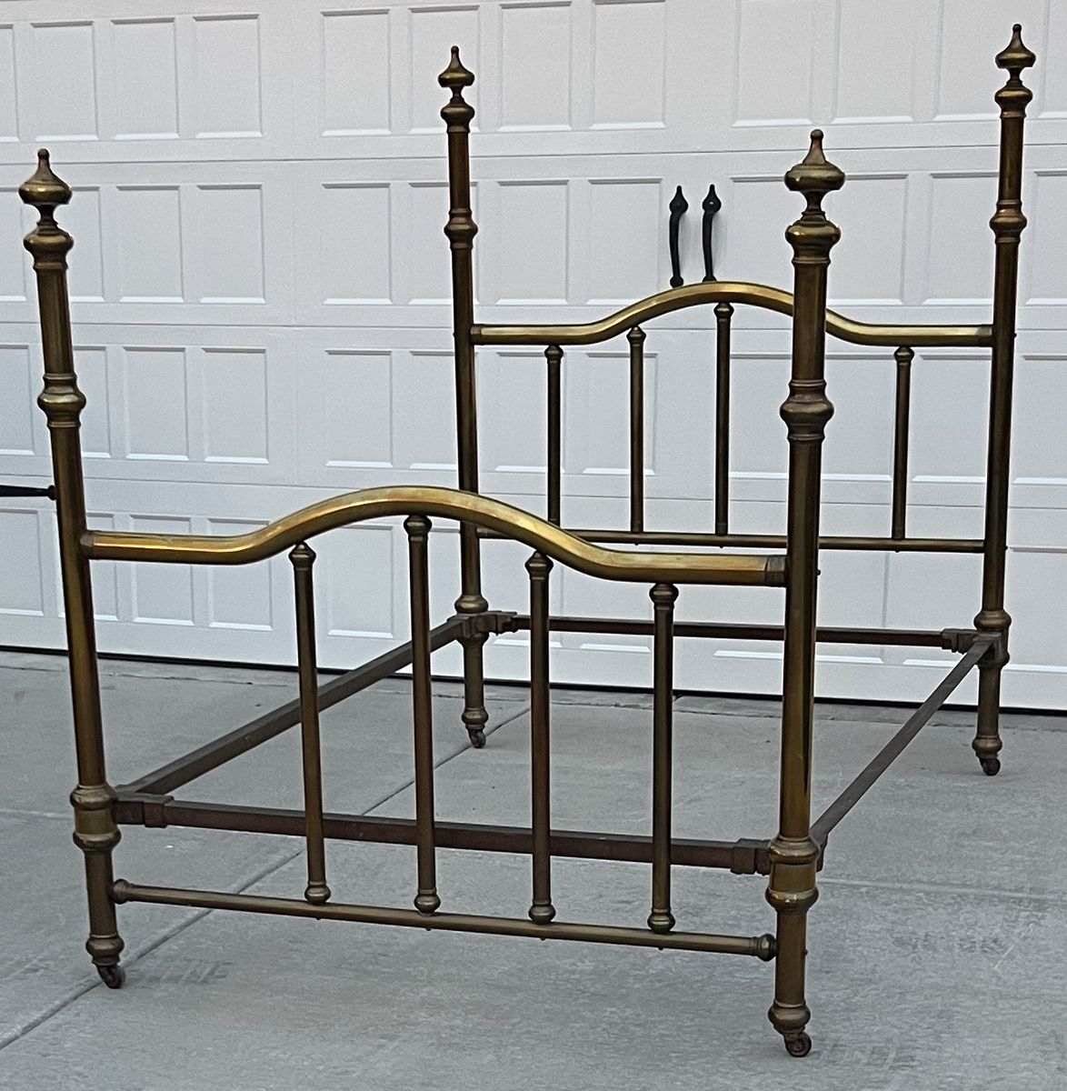 Antique 4 Poster Brass Bed - Double Size