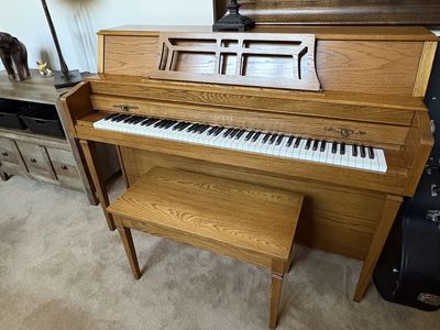 Yamaha Upright Piano and Bench