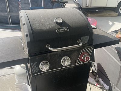 Dyna-Glo Compact 2-Burner Propane Gas Grill with Side Tables
