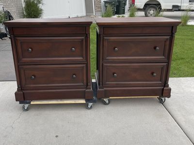 Walnut XL nightstands